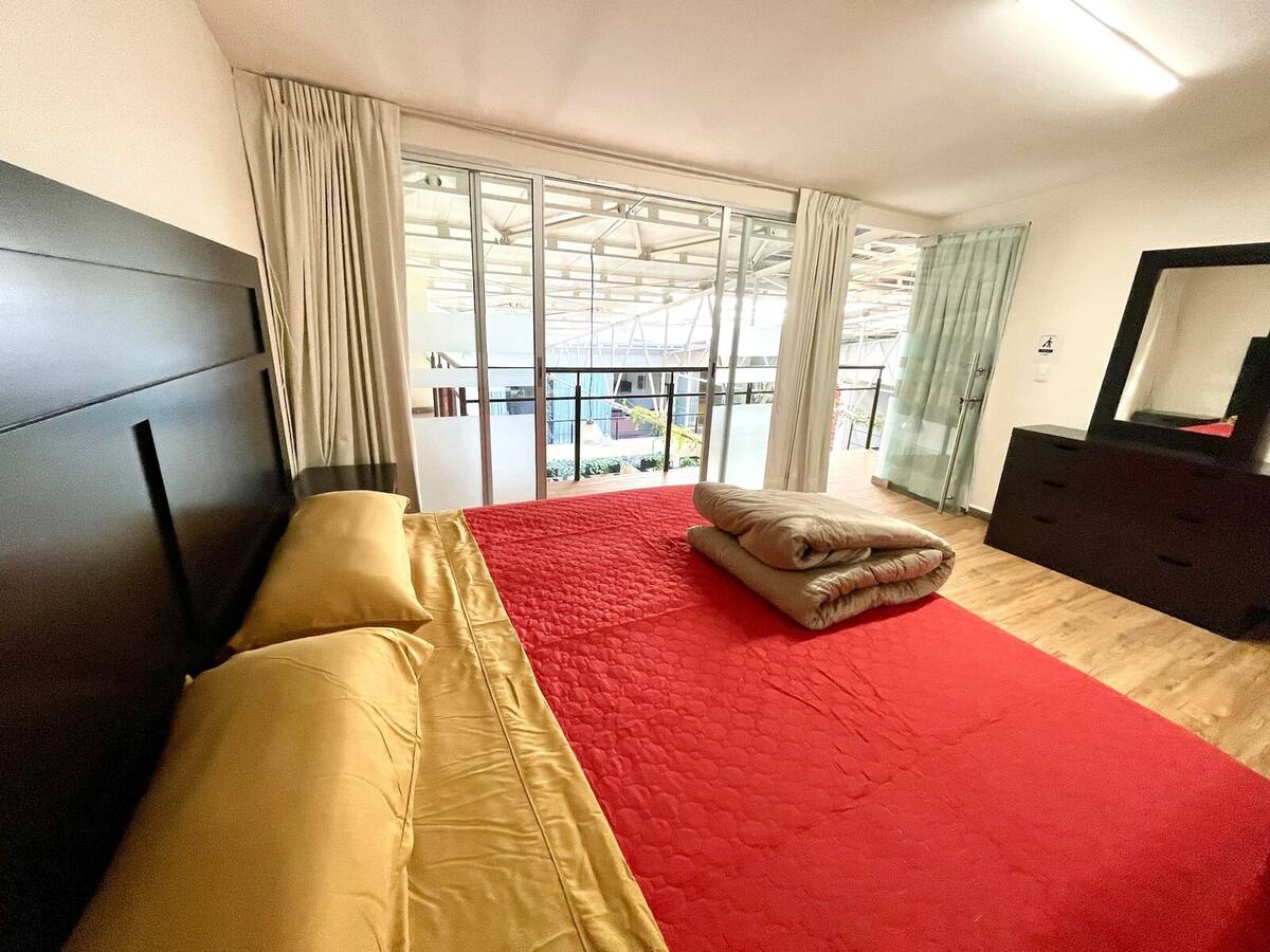 Room 1 King Bed + Sofa Bed